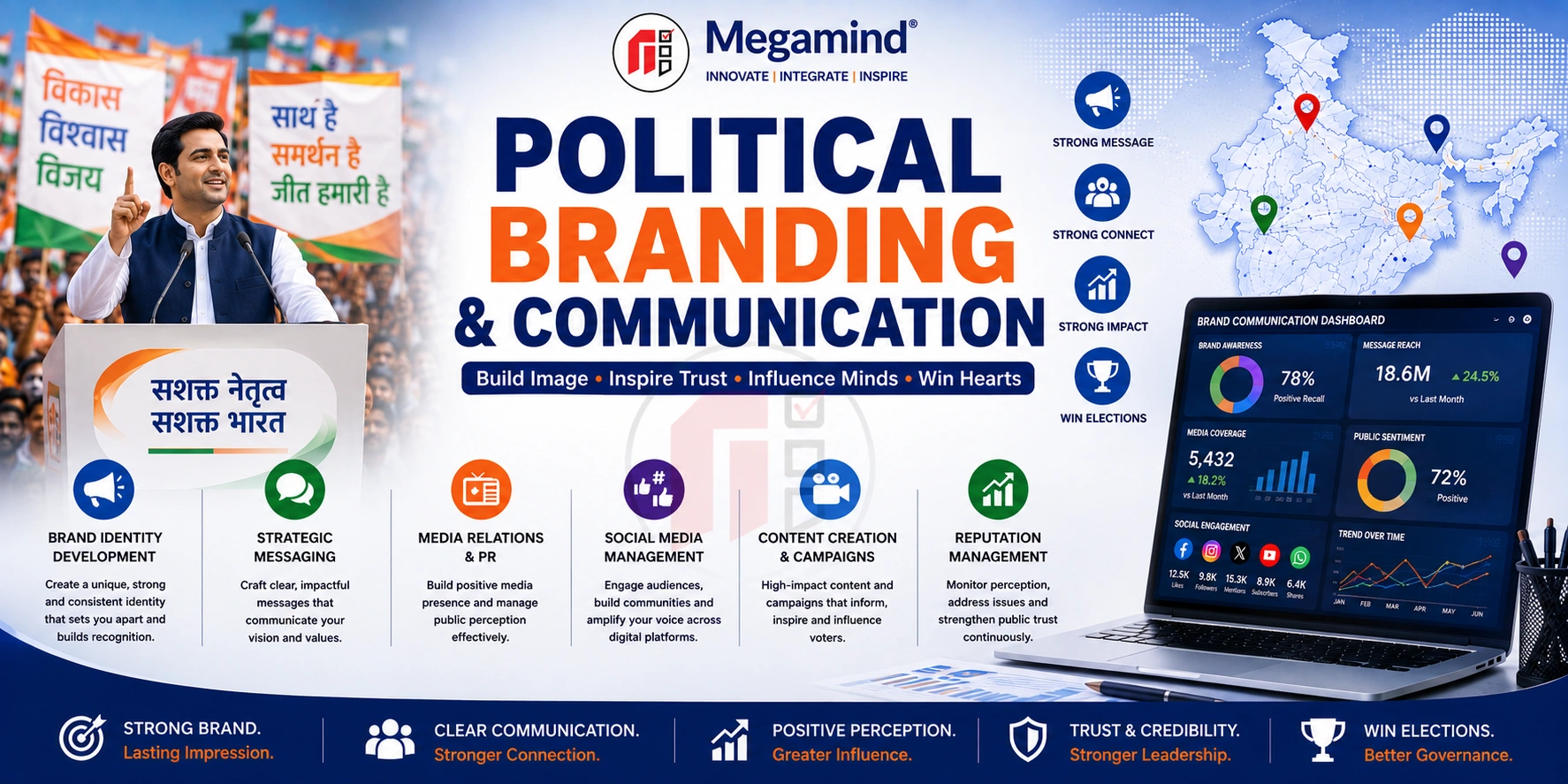 Political Branding and Communication Services in India by Megamind