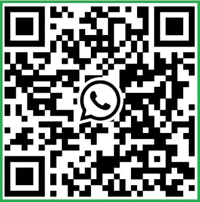 Scan QR code to contact Megamind political survey company in India on WhatsApp